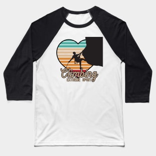 climbing extreme sport Baseball T-Shirt